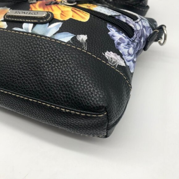 Stone & Co Faux Leather Floral Crossbody Bag - Picture 7 of 10